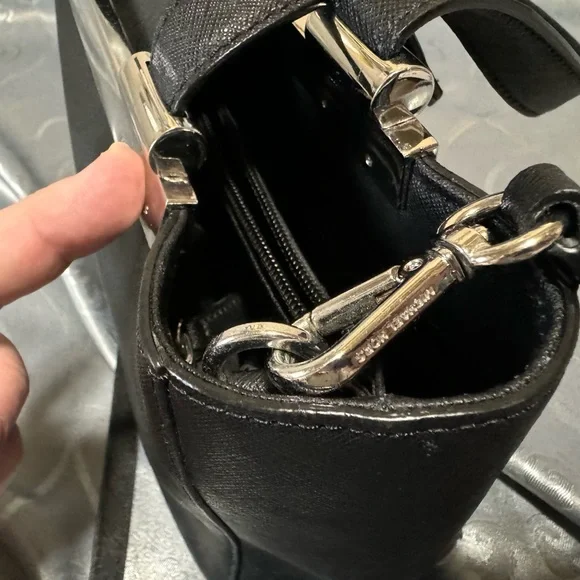 MICHAEL KORS WOMEN’S TILDA SAFFIANO LEATHER MEDIUM TOTE BLACK Used with … - Picture 10 of 16